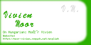 vivien moor business card